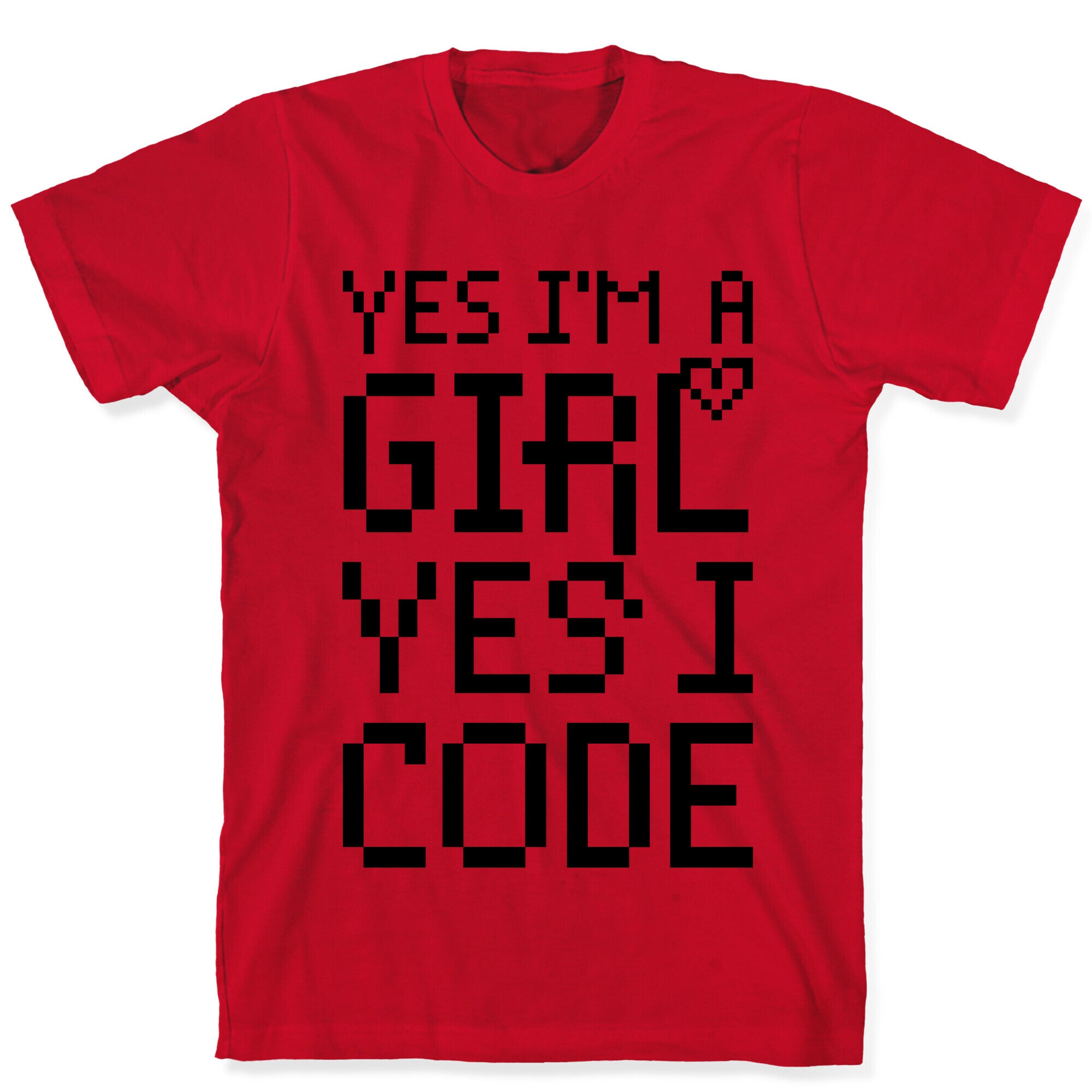 Yes I'm A Girl Yes I Code T-Shirt